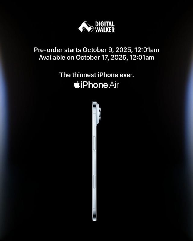 iphone 17 series digital walker iphone air